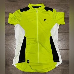 Pearl Izumi women’s green cycling zip up. With back pockets. Size M